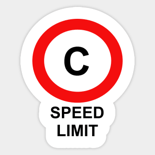 Speed Limit Sticker